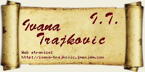 Ivana Trajković vizit kartica